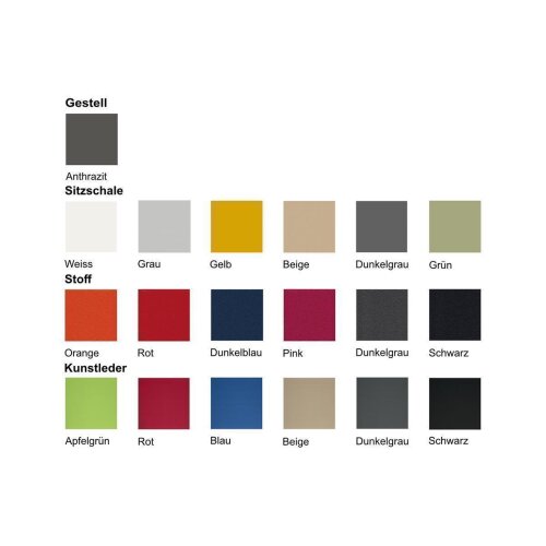 Design Konferenzstuhl,  4-Fußdesigngestell