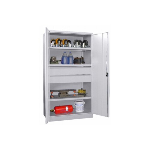 Schwerlastschrank 2 Schubladen, 3 Fachböden bis 120 oder 200 kg pro Boden