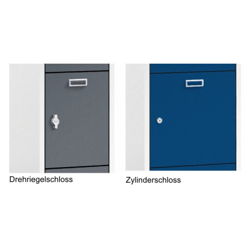 Personalgarderobe 10 Fächer Abteilbreite 300 mm