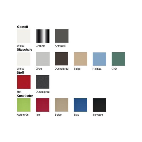 Besucherstuhl,  4-Fußdesigngestell