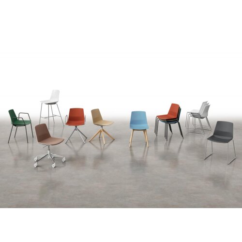 Besucherstuhl,  4-Fußdesigngestell