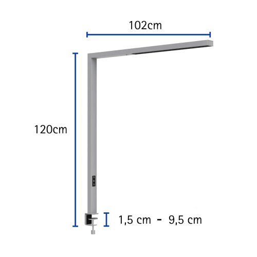 LED Tischaufbauleuchte stufenlos dimmbar