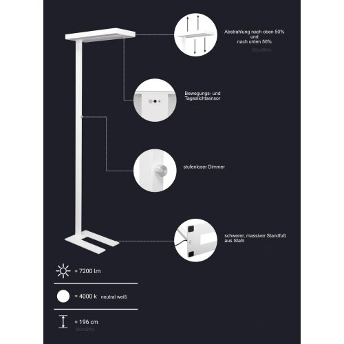 LED Standleuchte energiesparend