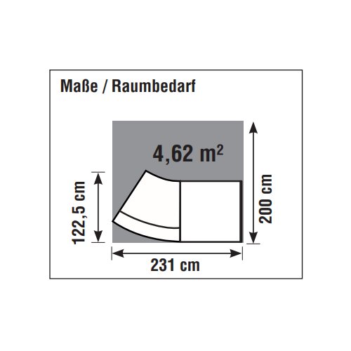 Empfangstheke Bogenform mit Beratungsplatz 229 cm breit