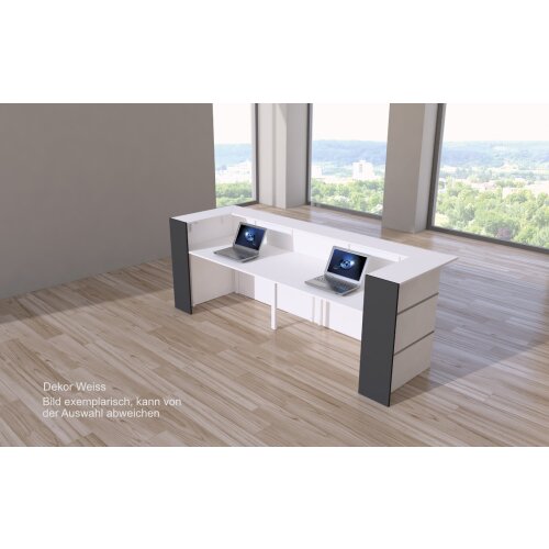 Empfangstheke U-Form 300 cm breit