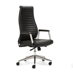 Chefsessel Echt Leder mit hohem Rücken