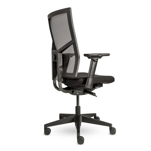 Ergonomischer Bürostuhl mit Netzrücken und Sitz in Kunstleder