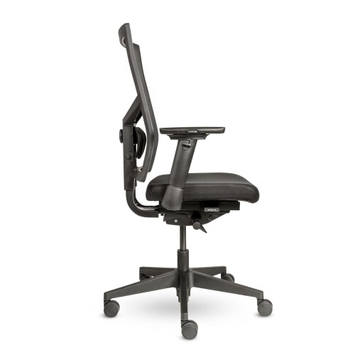 Ergonomischer Bürostuhl mit Netzrücken und Sitz in Kunstleder