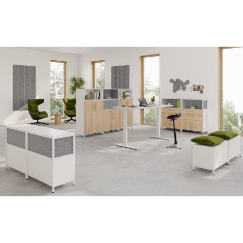 Kombi Aktenschrank Serie Klick, 3 OH