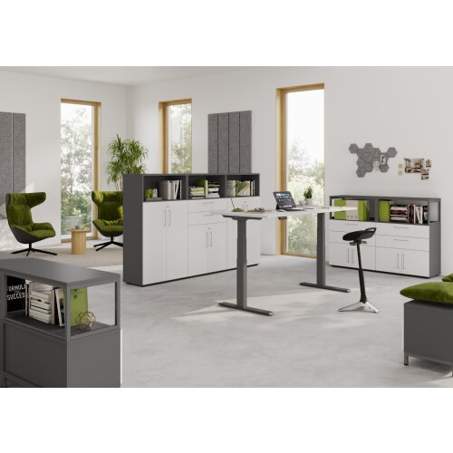 Kombi Aktenschrank Serie Klick, 4 OH