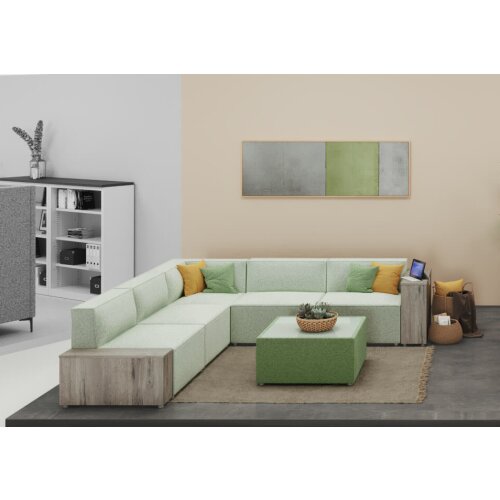 Hocker Modul Serie P  Abschluss rechts