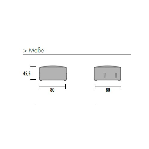 Hocker Modul Serie P  Zentralelement