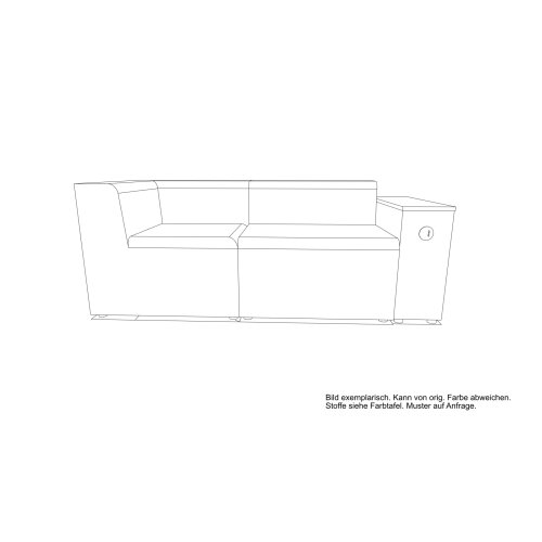 Loungemöbel Serie P 2 Sitzer  einfarbig