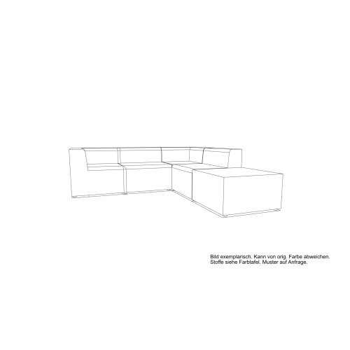 Loungemöbel Serie P Ecklounge einfarbig