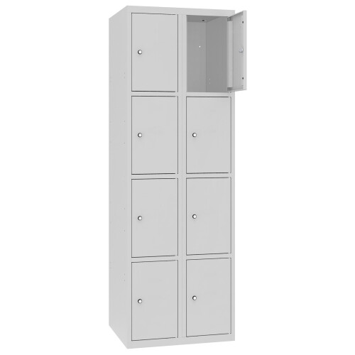 Stahl Schliessfachschrank Select 8 Fächer 400mm Abteilbreite
