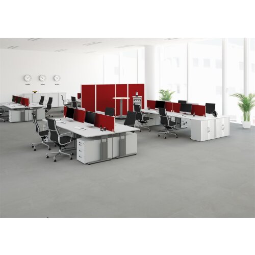 Schreibtisch  PC-Form rechts höhenverstellbar 180x 100 cm