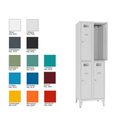 Schliessfachschrank Select 4 Fächer auf Füssen...