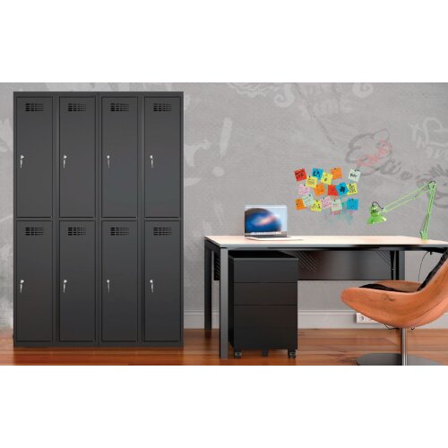 Schliessfachschrank Select 4 Fächer Abteilbreite 400mm