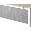 Schreibtisch  PC-Form rechts höhenverstellbar 180x 100 cm, Dekor: Weiss