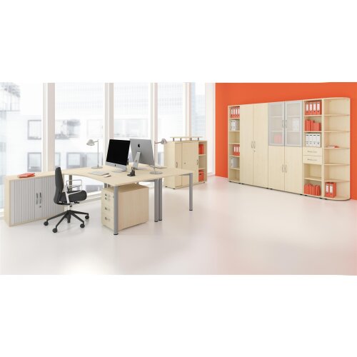 Aktenschrank 5 Ordnerhöhen 181 hoch  80 cm breit