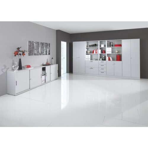 Aktenregal Serie Säntis - 100 cm breit, 5 Ordnerhöhen