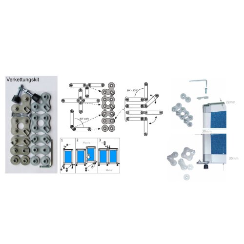 Akustik Stellwand Höhe 160 cm