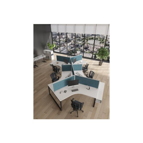 Akustik Tischtrennwand Ultra Höhe 40 cm