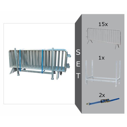Absperrgitter Komplett-Set (15 x Typ B Control)