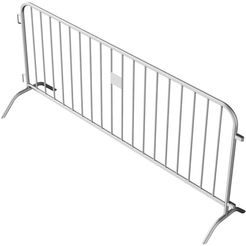Absperrgitter Typ U aus Stahl, Länge ca. 2500 mm, mit angeschweißten Füßen