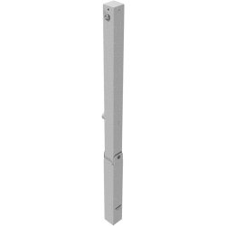 Absperrpfosten Bollard 70 x 70 mm, umlegbar mit Hebe- und...