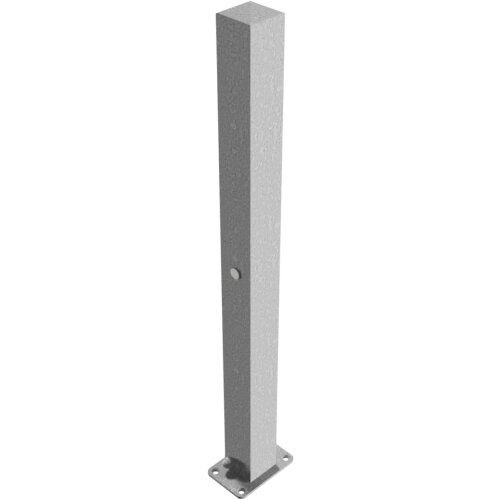 Absperrpfosten Bollard 70 x 70 mm, mit Dreikantverschluss