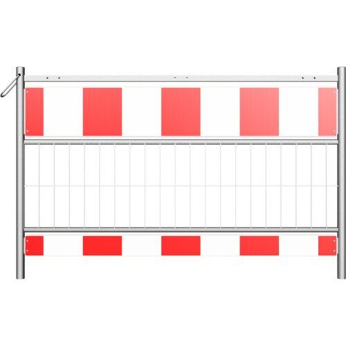 Schrankenzaun Cordon Perfect nach TL mit Tastleiste Farbe rot/weiß  Folie RA1  Länge 1600