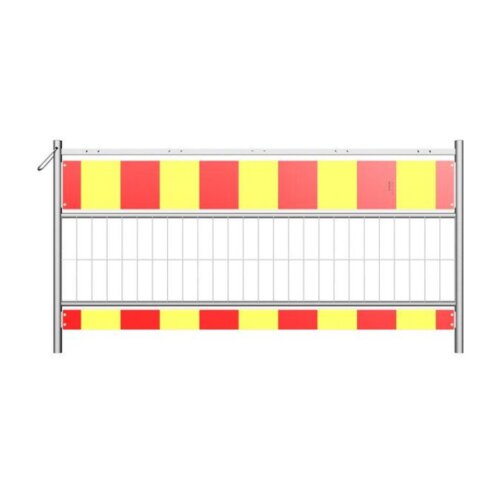 Schrankenzaun Cordon Perfect nach TL mit Tastleiste Farbe rot/weiß  Folie RA1  Länge 1600