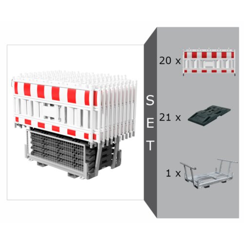 Schrankenzaun-Set Cordon IV, Folie RA1
