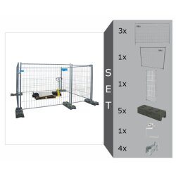 Bauzaun Basic Komplett-Set