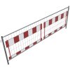 Bau-Schrankenzaun nach TL Folie RA1/A, rot/weiß entspricht der ZTV-SA
