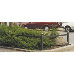 Rabattengeländer mit Kugelkopf