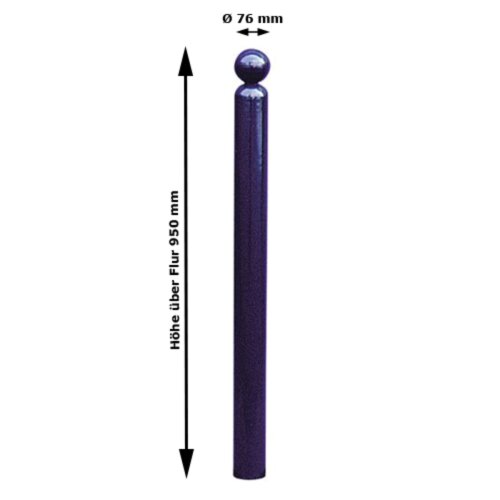 Stilpoller, Ø 76 mm, mit Kugelkopf