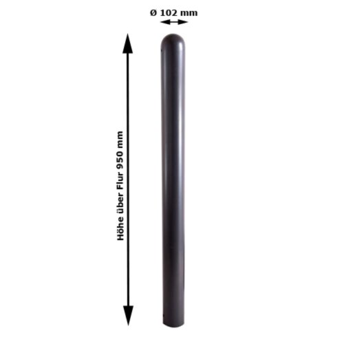 Stilpoller Ø 102 mm mit Halbkugelkopf