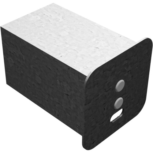 Abdeckkappe mit Federverschluss, Vierkant