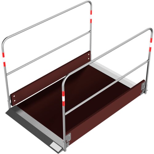 Grabenbrücke aus Holz