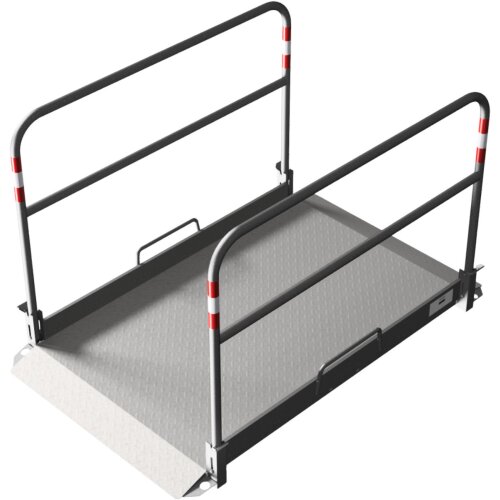 Grabenbrücke aus Aluminium, mit Tragegriff Länge 1700