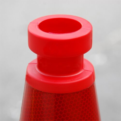 Leitkegel BASt-geprüft nach TL-Leitkegel Folientyp vollreflektierend, RA1  Höhe 500