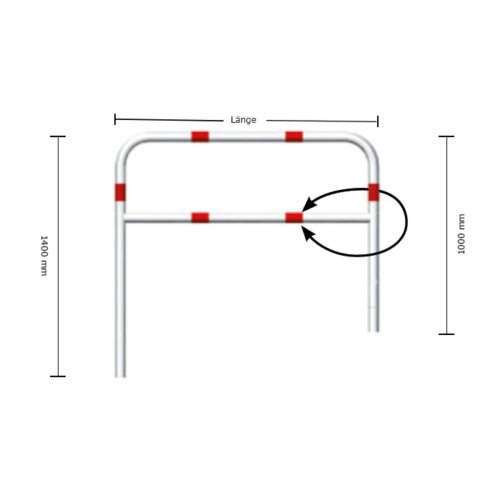 Wegesperre herausnehmbar/drehbar