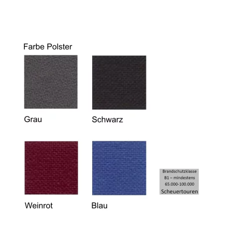 Holzschalen-Stapelstuhl Profi taillierte Form mit Sitzpolster