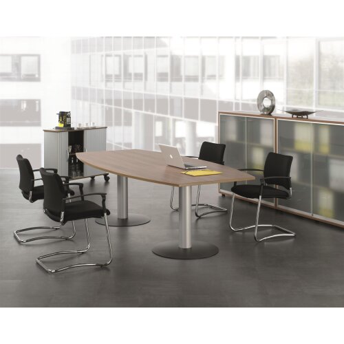 Besprechungstisch Bootsform  200 cm