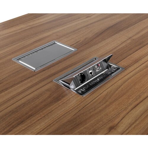 Besprechungstisch Bootsform  240 cm