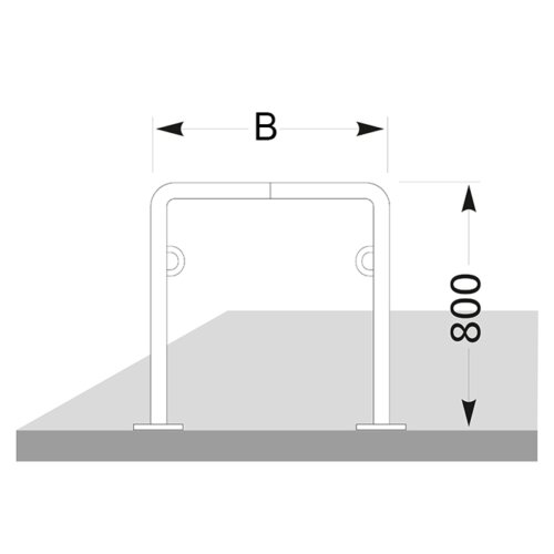 Anlehnbügel Trust Breite 1000