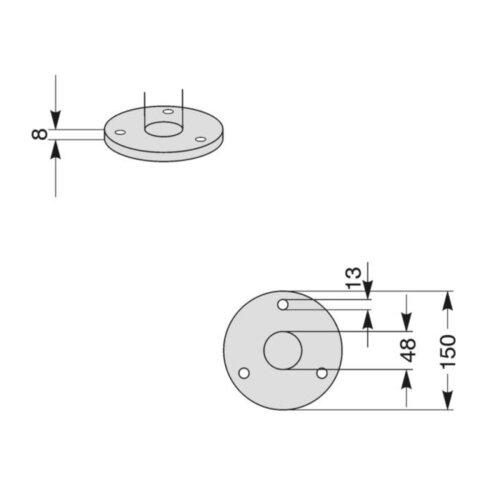 Anlehnbügel Trust Breite 1000