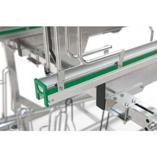 Doppelstockparker Lindau Profi einseitig, 500 mm Radabstand, 6 Stellplätze insgesamt 6